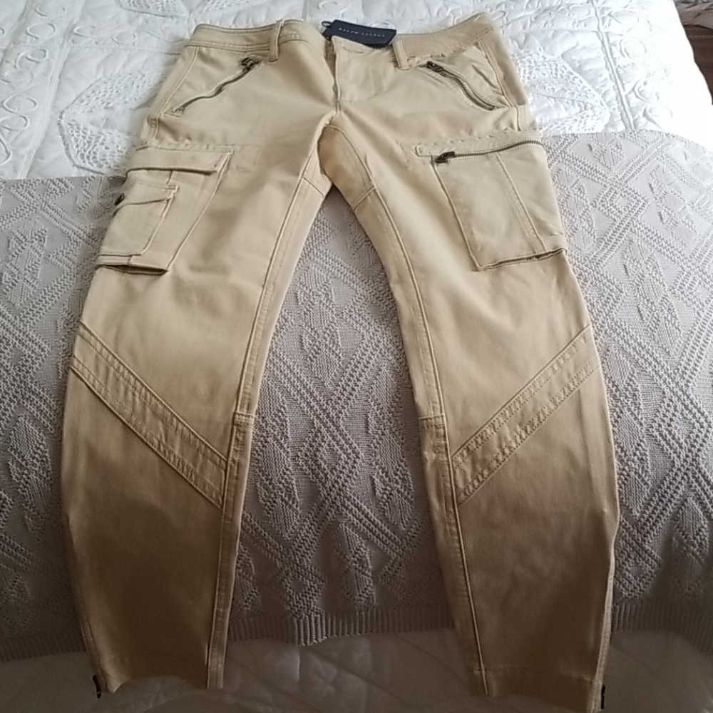 Ralph lauren skinny leg khaki cargo pant 8